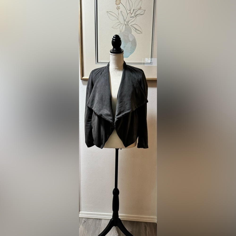 Women Express FAUX SUEDE GRAY JACKET